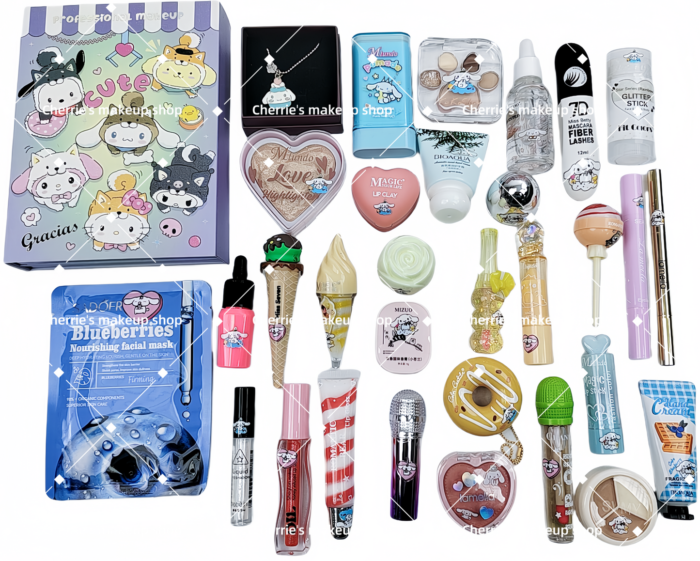 Makeup Bundle(35 items)+Big Eyeshadow(FREE SHIPPING)