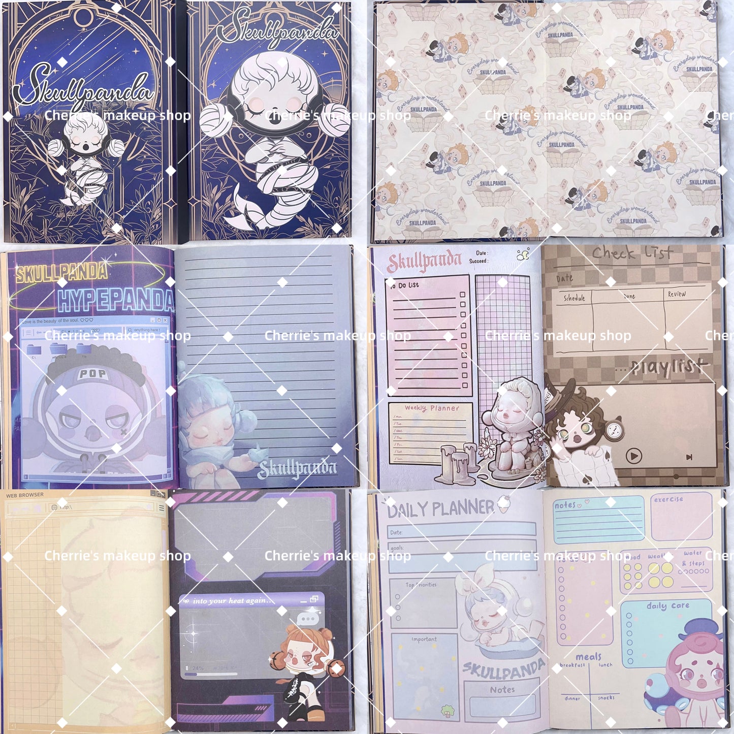 Self-Pick Skull Panda NOTEBOOK
